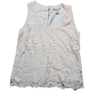 Banana Replublic lace pink blouse Size XS